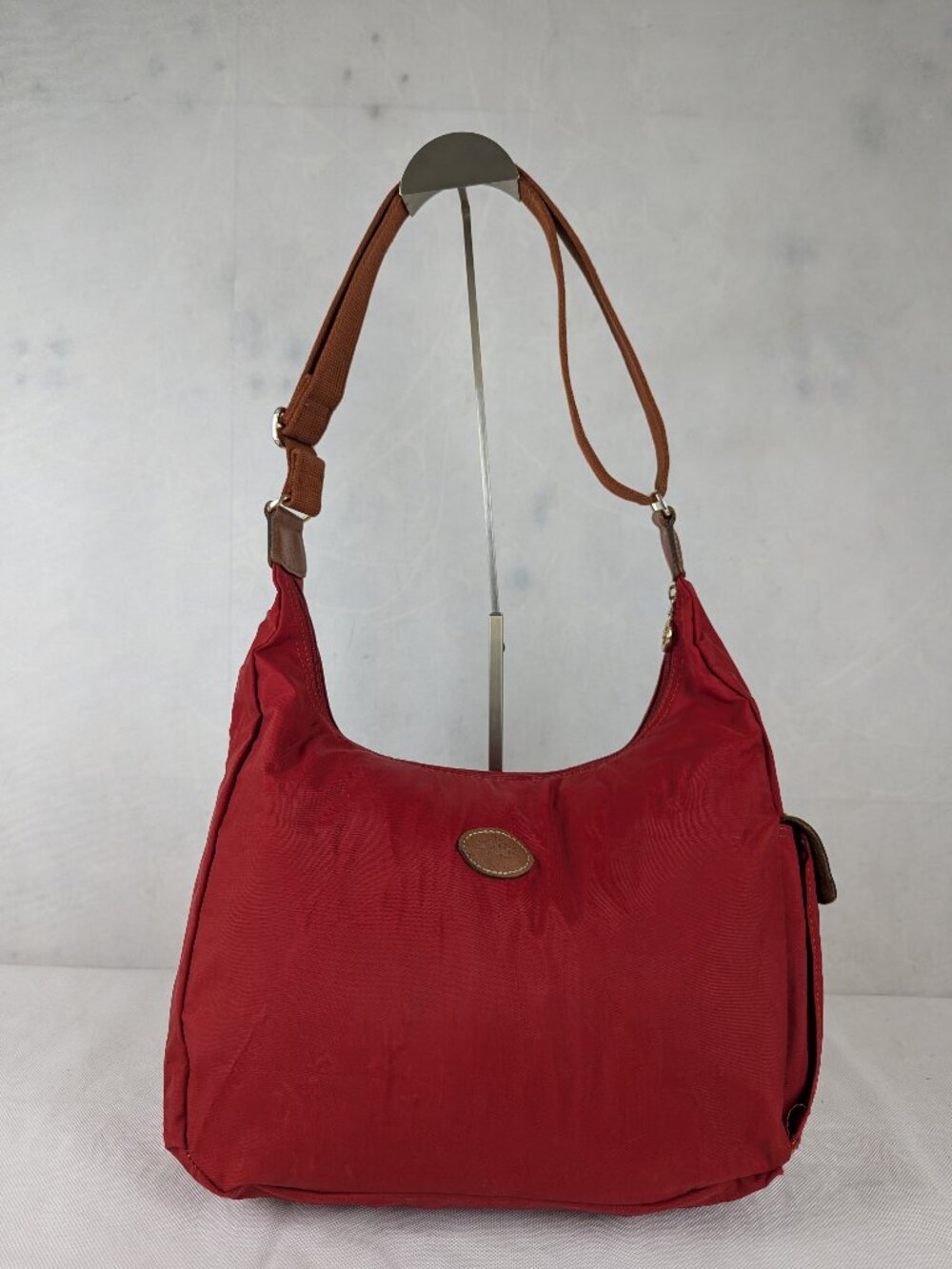 Longchamp le Pliage Hobo Shoulder Crossbody Bag Red - Authentic - Ships Fast.